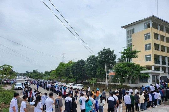 Hơn 3.000 thí sinh tham gia kỳ thi đánh giá năng lực học sinh THPT tại ĐH Thái Nguyên