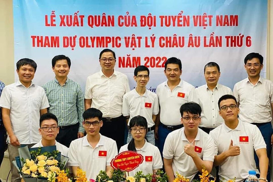 Học sinh Việt Nam giành 3 huy chương tại Olympic Vật lý châu Âu 2022