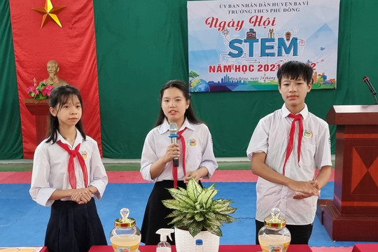 Hà Nội: Học sinh Ba Vì hưởng ứng ngày hội STEM