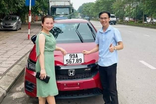 Người phụ nữ ở Bắc Ninh bấm trúng biển số 567.89 khi vừa mua ôtô mới