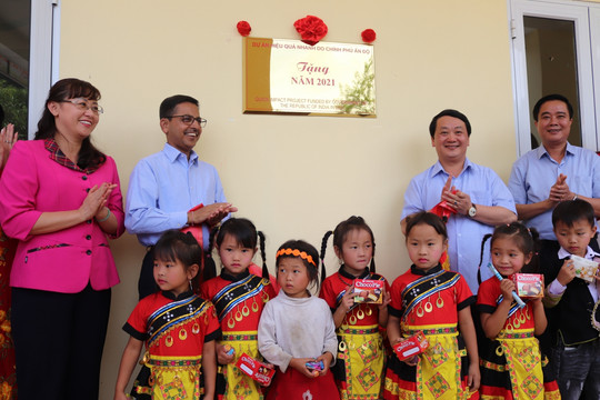 Lào Cai: Khánh thành điểm trường cho trẻ mầm non Chu Lìn, thị xã Sa Pa
