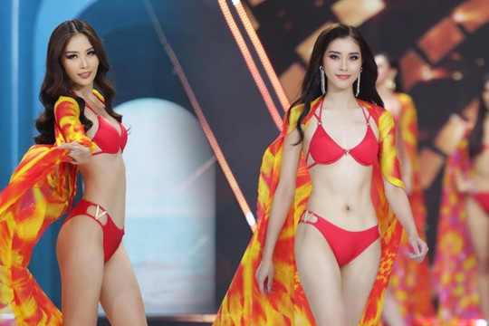 Màn trình diễn bikini của dàn thí sinh Miss Universe Vietnam 2022