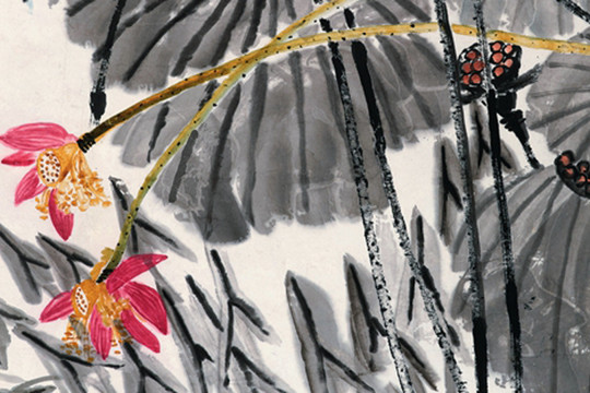 Tranh vẽ hoa sen của Tề Bạch Thạch có giá hơn tám triệu USD