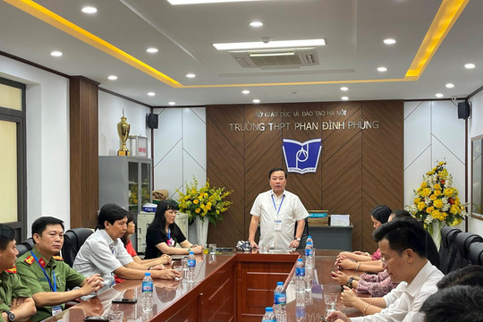 Kiểm tra công tác chuẩn bị cho kỳ thi THPT 2022  tại quận Ba Đình