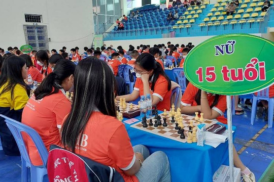 Gần 500 kỳ thủ tham dự giải vô địch cờ vua trẻ xuất sắc quốc gia tranh cúp SHB năm 2022