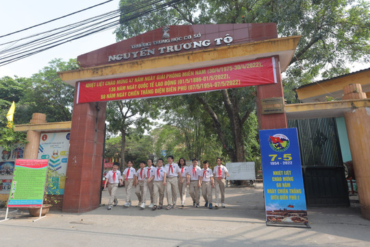 Thành tích đáng tự hào với trường THCS Nguyễn Trường Tộ