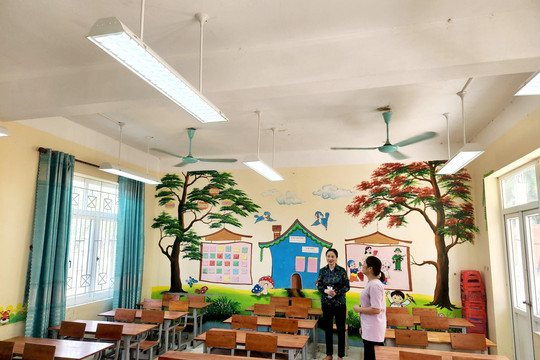 Bắc Giang: Huyện Việt Yên thay thế hệ thống đèn chiếu sáng các trường học