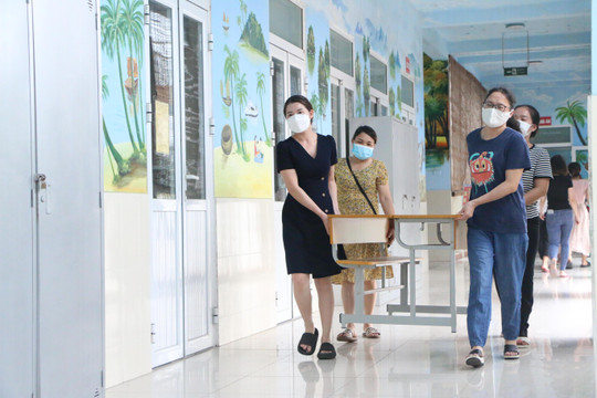 Hình ảnh trường học Hà Nội chuẩn bị năm học mới