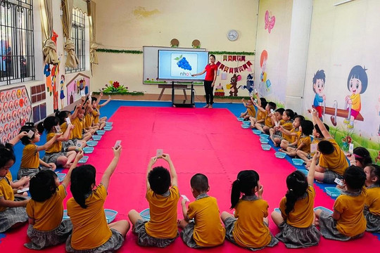 Thái Nguyên: Áp dụng phương pháp dạy học tích cực ở bậc Mầm non