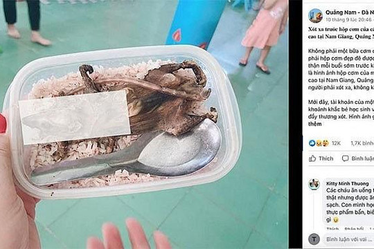 Phạt người đăng cơm thịt chuột của học sinh vùng cao Quảng Nam