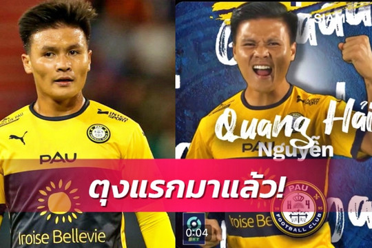 "Giải cứu" Pau FC, Quang Hải được báo Thái Lan khen ngợi
