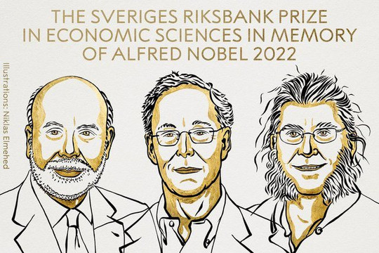 Nobel Kinh tế 2022 vinh danh nghiên cứu về ngân hàng và khủng hoảng tài chính