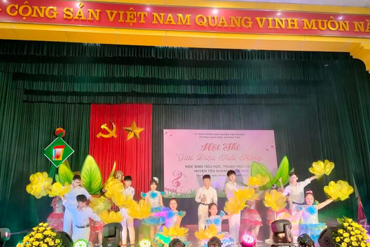 40 đơn vị trường học tham gia Hội thi 'Giai điệu tuổi hồng' tỉnh Ninh Bình