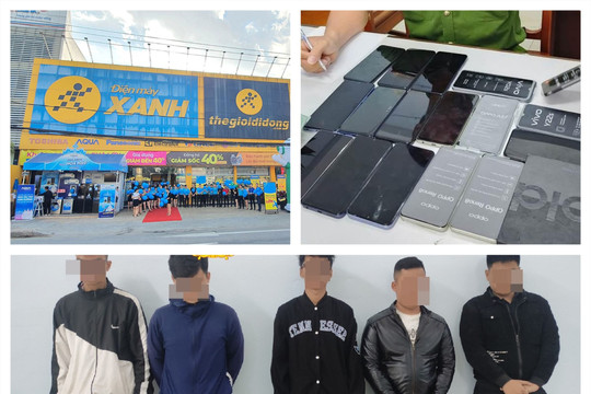 Bắt 5 người đánh cắp 130 điện thoại trong đêm mưa ngập ở Đà Nẵng