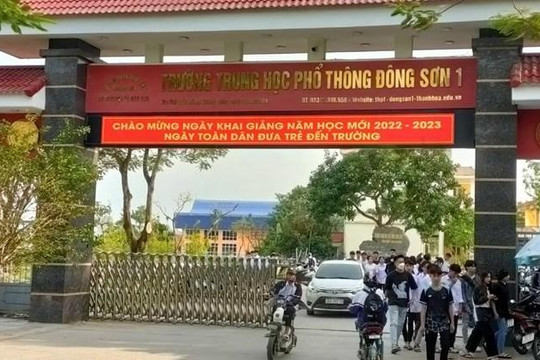 Thanh tra Sở GD&ĐT tỉnh Thanh Hoá kết luận vụ trường thu 10 triệu đồng/học sinh