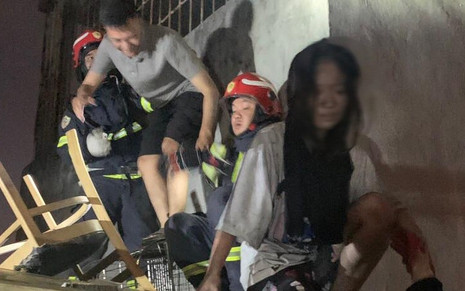 Cháy nhà trọ ở Hà Nội, cảnh sát kịp thời giải cứu 11 người