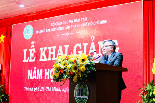 Trường ĐH Nông Lâm TPHCM khai giảng năm học mới