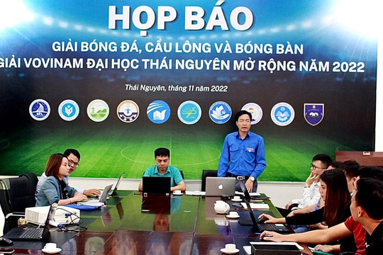 Họp báo giải thể thao Đại học Thái Nguyên mở rộng 2022