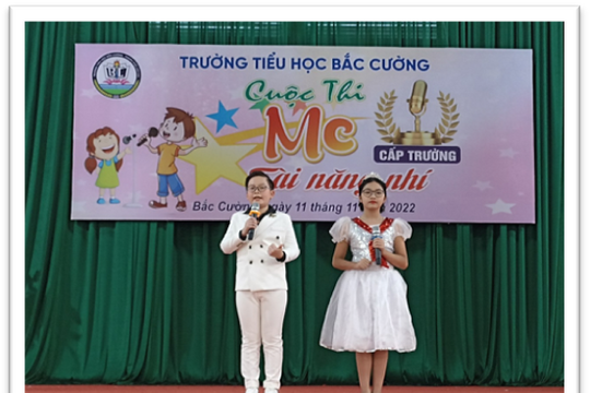 Học sinh tiểu học Lào Cai tranh tài MC nhí tài năng