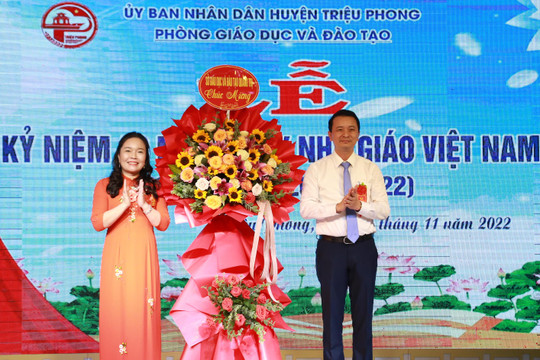Ngành giáo dục Triệu Phong kỷ niệm 40 năm ngày Nhà giáo Việt Nam