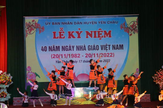 Ngành Giáo dục Yên Châu kỷ niệm 40 năm Ngày Nhà giáo Việt Nam