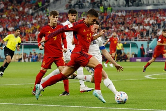 Tây Ban Nha 0-0 Costa Rica: Olmo bỏ lỡ cơ hội đầu tiên