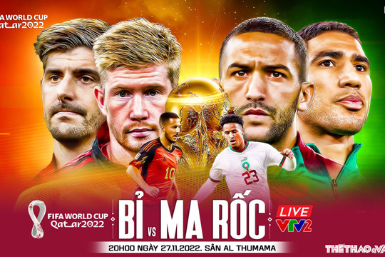 Nhận định Bỉ vs Morocco 20h ngày 27/11