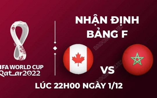 Nhận định trận đấu Canada vs Morocco 22h ngày 1/12