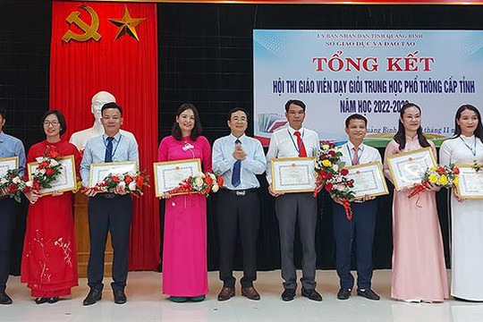 Hơn 60 giáo viên đoạt giải tại Hội thi giáo viên dạy giỏi THPT tỉnh Quảng Bình