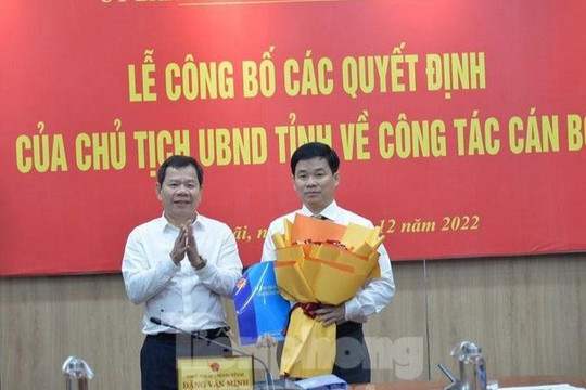 Công bố các quyết định về công tác cán bộ tỉnh Quảng Ngãi