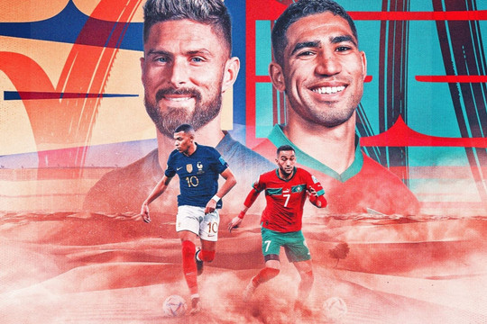 Pháp vs Morocco và cuộc đấu hơn cả bóng đá