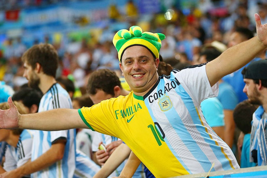 33% CĐV Brazil ủng hộ Argentina vô địch World Cup