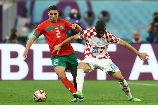 Croatia 2-1 Morocco: Đại diện châu Phi bế tắc