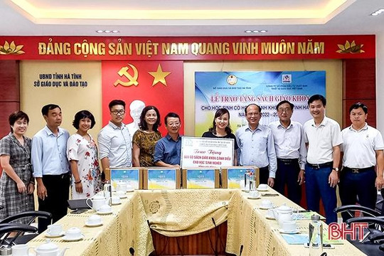 600 bộ SGK Cánh diều tiếp sức cho học sinh nghèo Hà Tĩnh