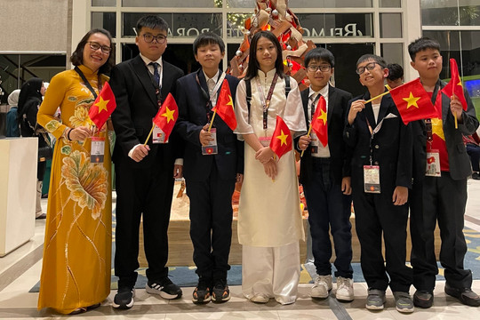 Học sinh Ba Đình (Hà Nội) đạt thành tích cao Cuộc thi Olympic Toán và KH quốc tế