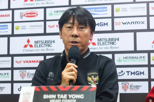 Phản ứng của Shin Tae-yong trước khả năng tuyển Indonesia gặp Việt Nam