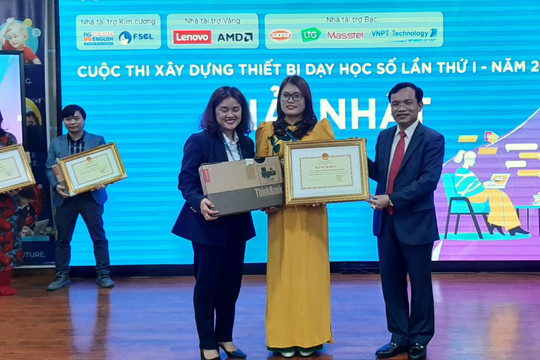 Nam Định có nhiều tác giả đạt giải cuộc thi xây dựng thiết bị dạy học số