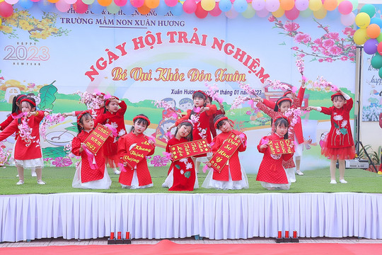 Trường học Bắc Giang lan tỏa giá trị văn hóa từ hoạt động trải nghiệm Tết