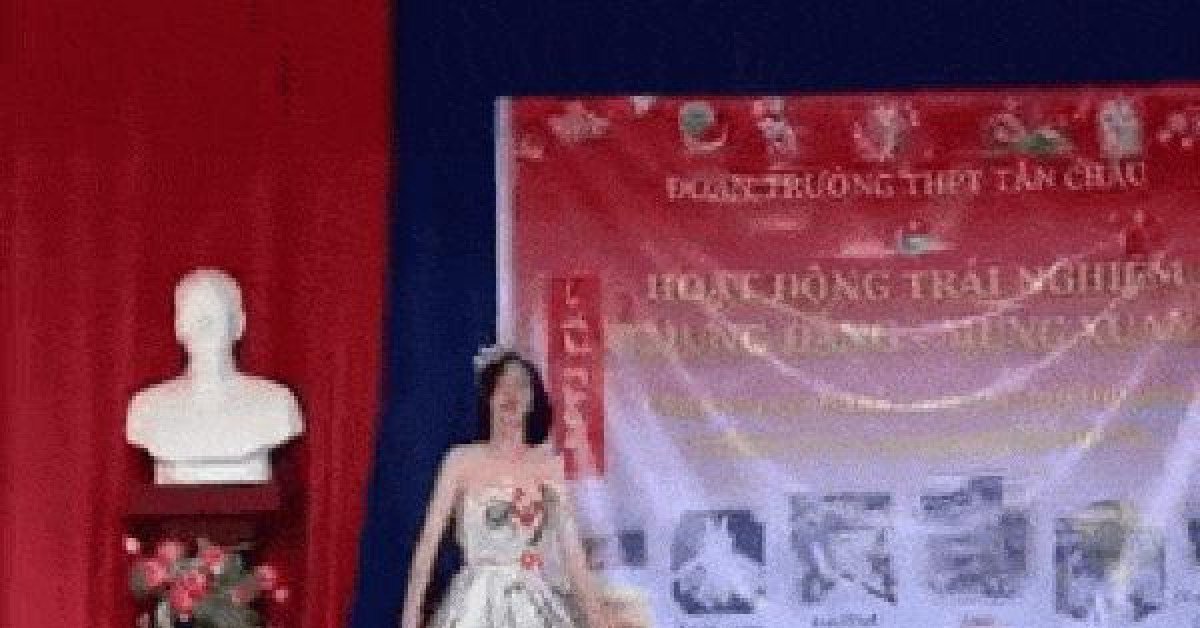 Clip trình diễn trang phục tái chế của các nữ sinh THPT gây sốt mạng
