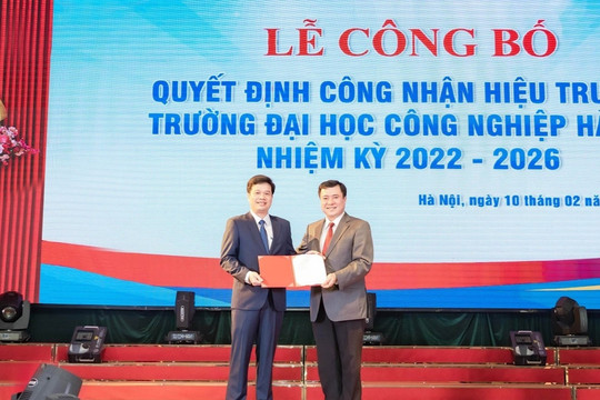 Đại học Công nghiệp Hà Nội có hiệu trưởng mới