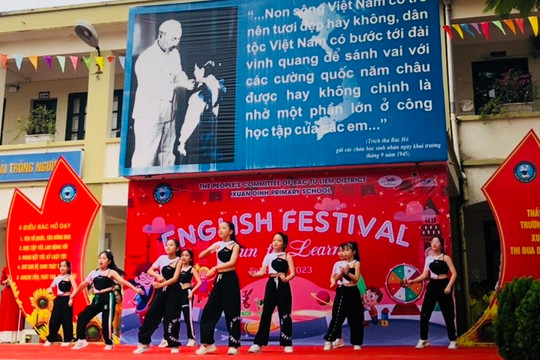 Sôi động Festival Tiếng Anh tại trường Tiểu học Xuân Đỉnh
