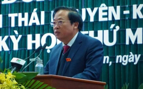 Kỷ luật khiển trách nguyên Phó Chủ tịch Thường trực HĐND tỉnh Thái Nguyên