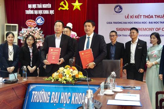 Trường Đại học Khoa học (ĐH Thái Nguyên) ký kết hợp tác với Tập đoàn BOWAY