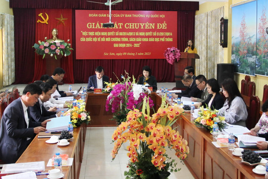 Giám sát thực hiện chương trình, sách giáo khoa mới tại Hà Nội