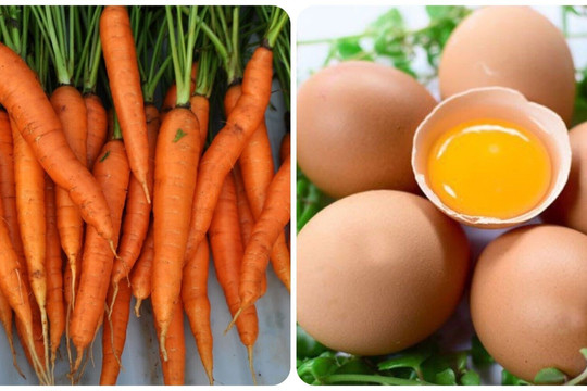 Cà rốt ăn chung với trứng được không?