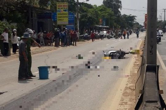2 người tử nạn trên Quốc lộ 1 ở Quảng Nam