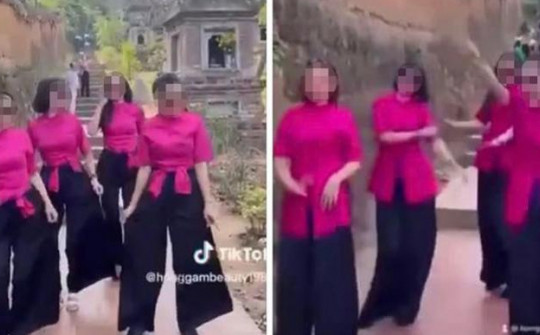 Xử phạt người đăng clip 4 cô gái nhảy nhót  ở chùa Bổ Đà 