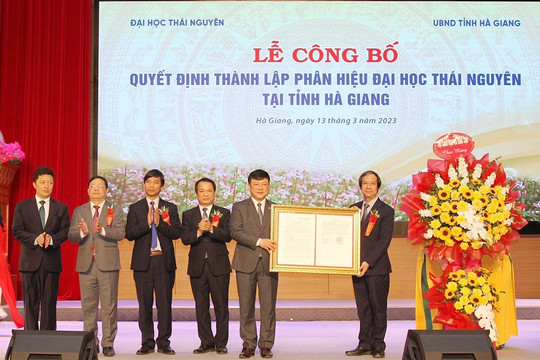 Công bố Quyết định thành lập Phân hiệu Đại học Thái Nguyên tại tỉnh Hà Giang