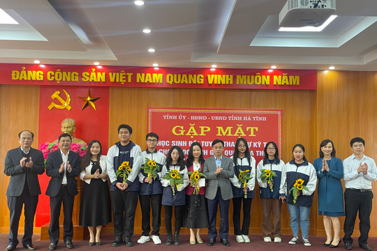 Hà Tĩnh có 69/84 em đạt giải tại kỳ thi chọn học sinh giỏi quốc gia