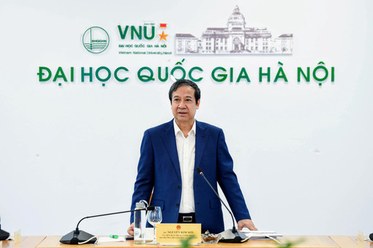 Bộ trưởng Nguyễn Kim Sơn làm việc với 2 Đại học Quốc gia
